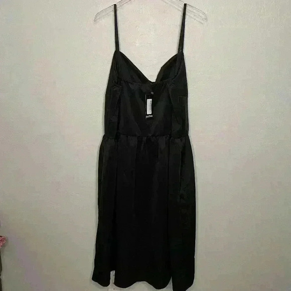 Boohoo Black Plus Scuba Sweetheart Skater Dress US 24 NWT - Picture 10 of 10